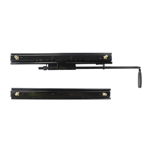 黑色单锁可调座椅滑轨