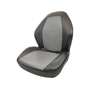 舒适黑灰色高背割草机 拖拉机座椅