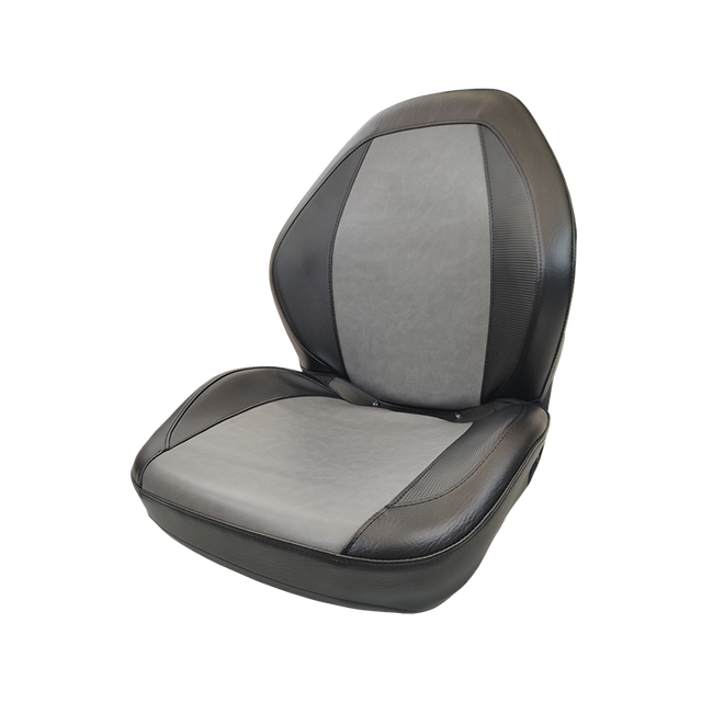 舒适黑灰色高背割草机 拖拉机座椅