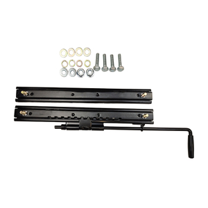 黑色通用前后调节座椅滑轨总成兼容工程机械