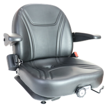 黑色 PVC 叉车座椅 带排水孔