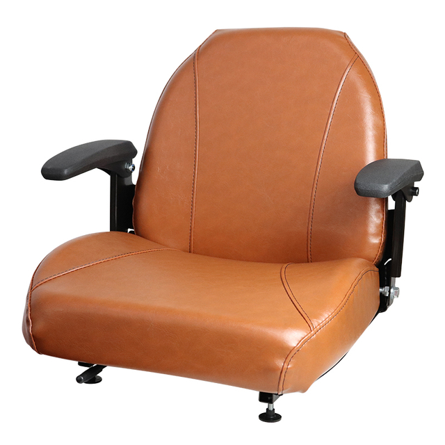 棕色零转 骑乘式割草机座椅 带扶手 Bobcat Dixie Snapper Toro Exmark Ba​​d Boy